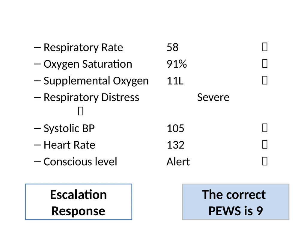 Early Warning Score & Vital Sign Chart(s) Proposed - slide 41 of 48