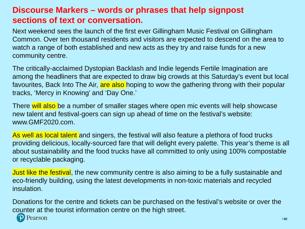English Language Live Lesson Lesson 4 Using - slide 40 of 62