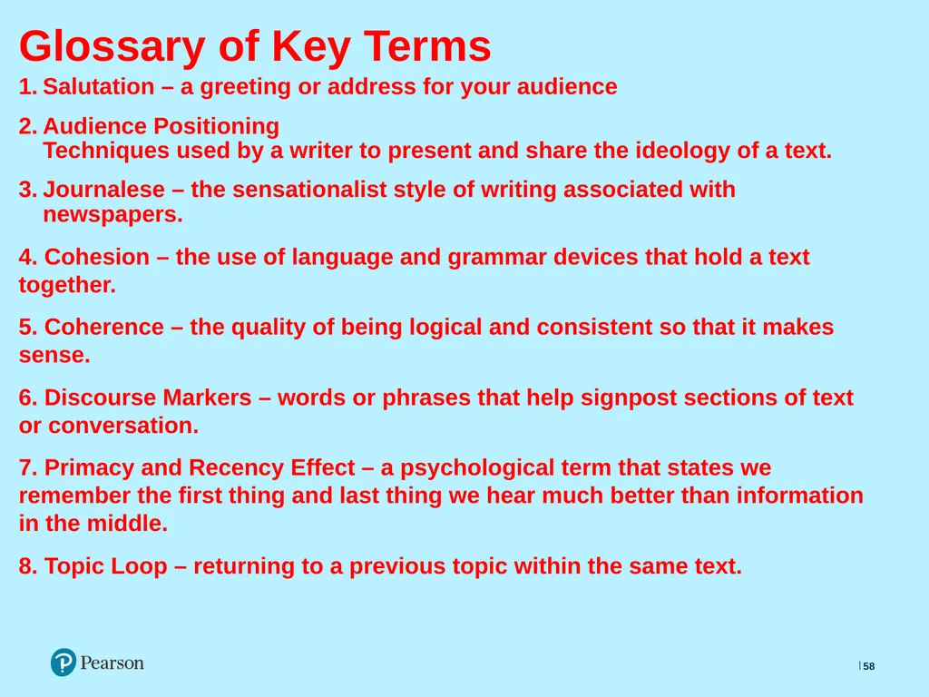 English Language Live Lesson Lesson 4 Using - slide 58 of 62