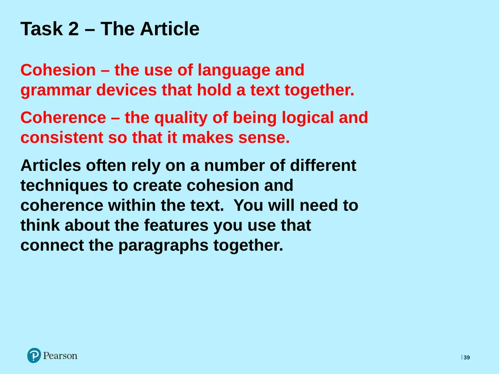 English Language Live Lesson Lesson 4 Using - slide 39 of 62