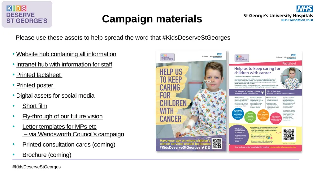 #KidsDeserveStGeorges Toolkit to support keeping - slide 10 of 12