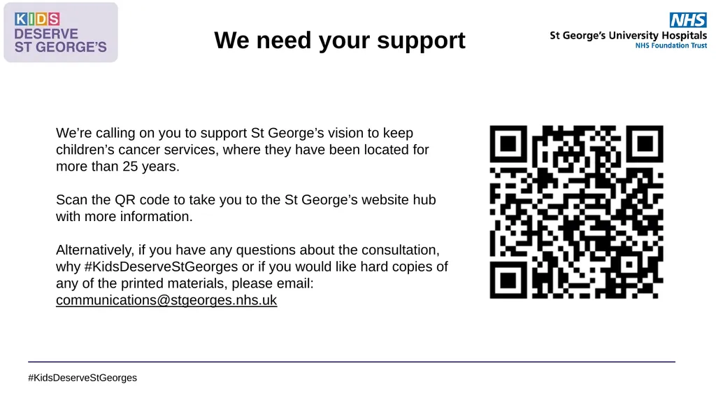 #KidsDeserveStGeorges Toolkit to support keeping - slide 12 of 12
