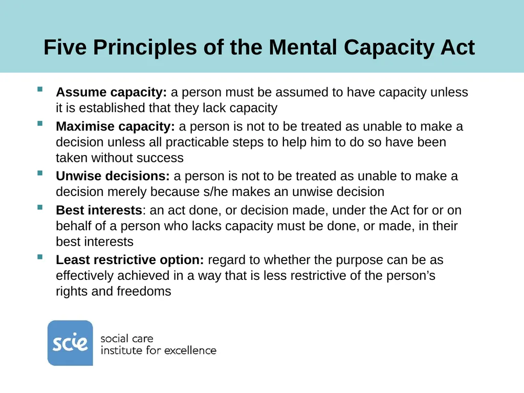 Care England workshop The relevance of the MCA to - slide 3 of 13