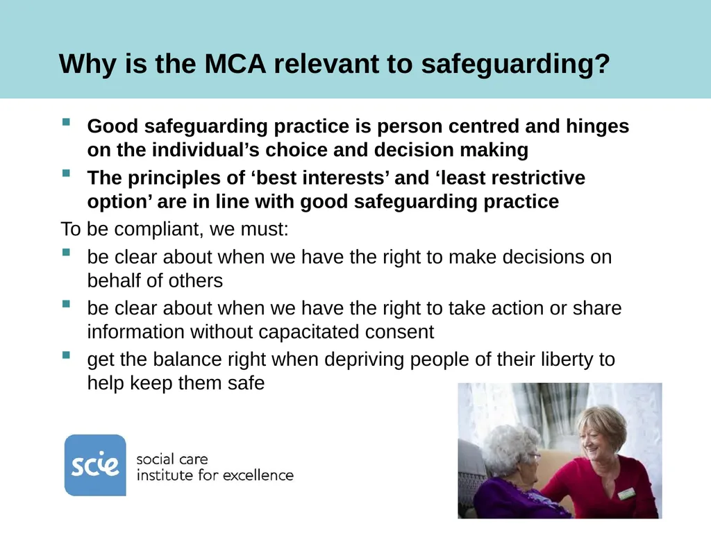 Care England workshop The relevance of the MCA to - slide 7 of 13