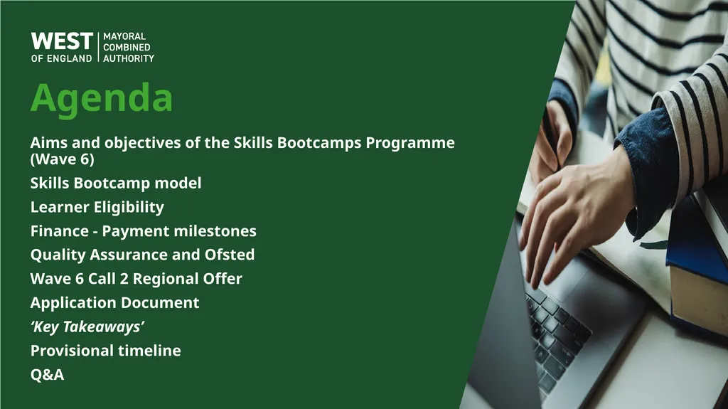 Wave 6 Skills Bootcamps Funding Information Event - slide 2 of 16