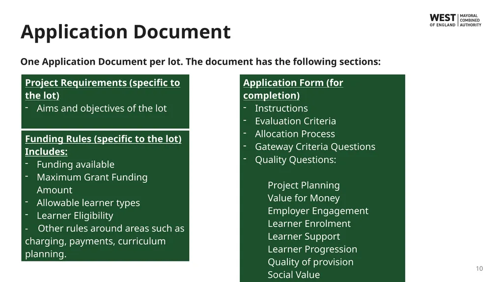 Wave 6 Skills Bootcamps Funding Information Event - slide 10 of 16