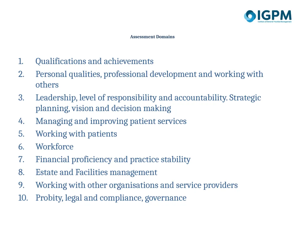 Member Status Accreditation Framework Background - slide 8 of 12