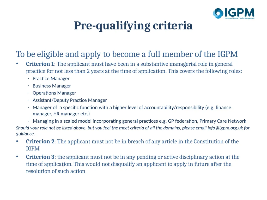 Member Status Accreditation Framework Background - slide 4 of 12