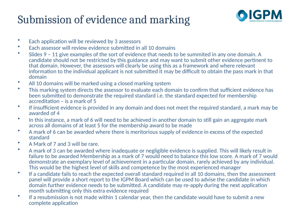 Member Status Accreditation Framework Background - slide 12 of 12