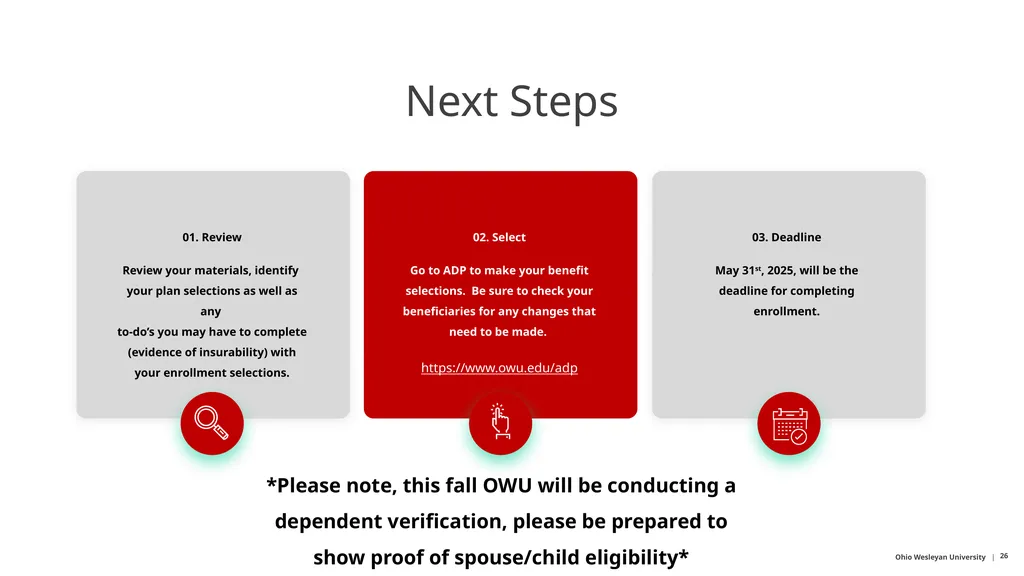 Ohio Wesleyan University It’s Time for Open - slide 26 of 29