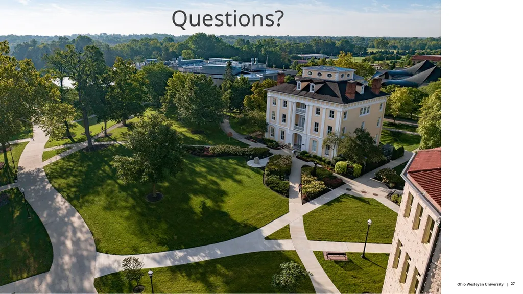 Ohio Wesleyan University It’s Time for Open - slide 27 of 29