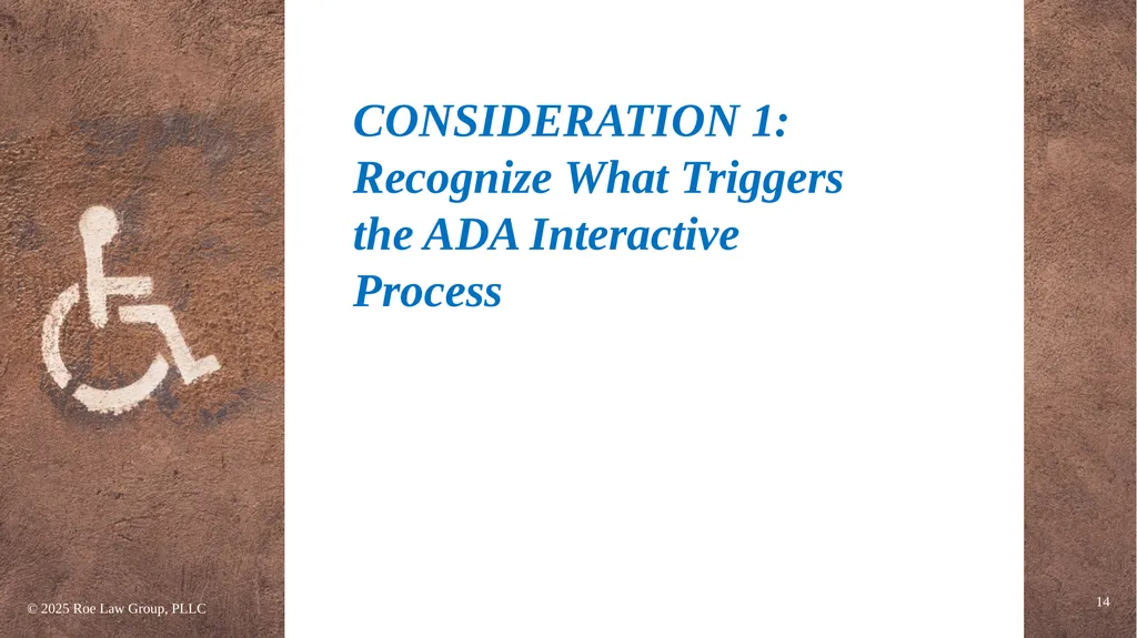 Reasonable Accommodation and the ADA: How to - slide 14 of 22