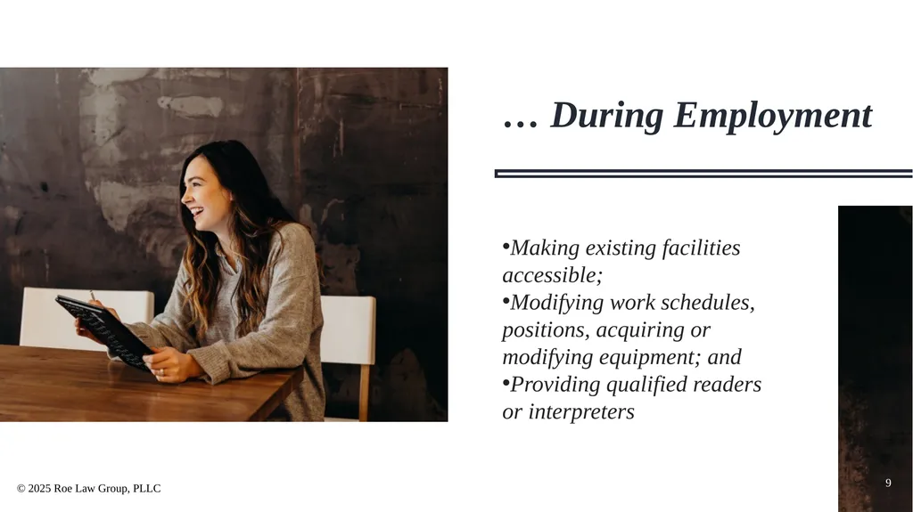 Reasonable Accommodation and the ADA: How to - slide 9 of 22