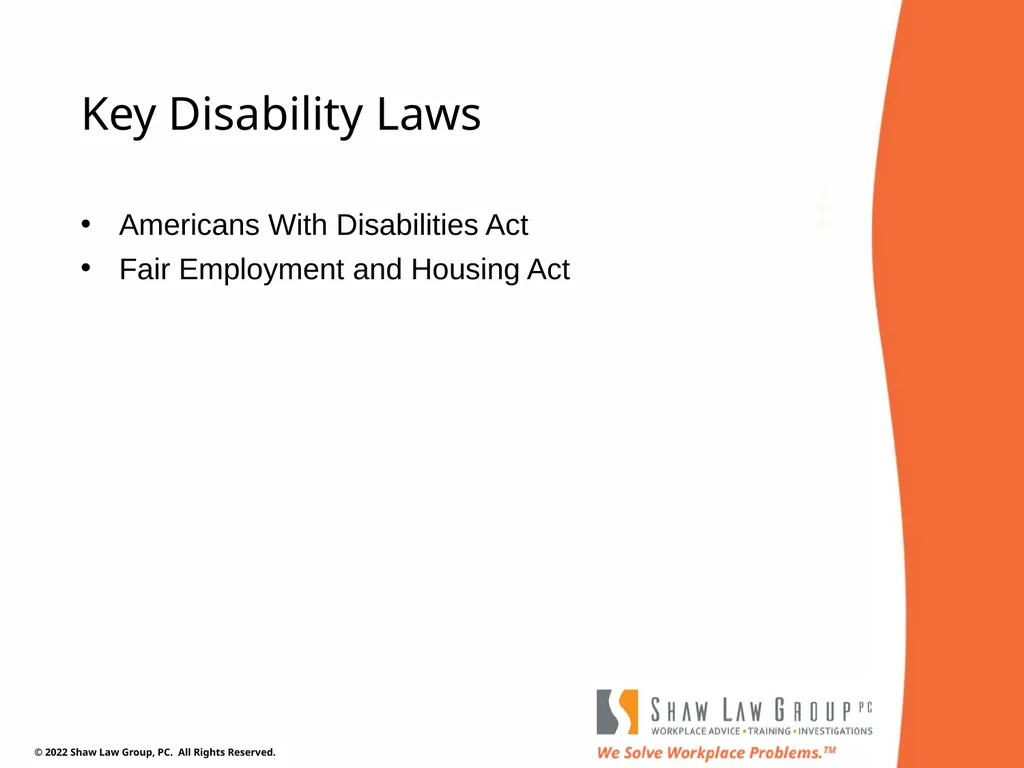 EEO 101: REASONABLE ACCOMMODATIONS Presented by: - slide 5 of 40