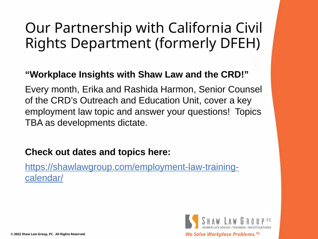 EEO 101: REASONABLE ACCOMMODATIONS Presented by: - slide 39 of 40