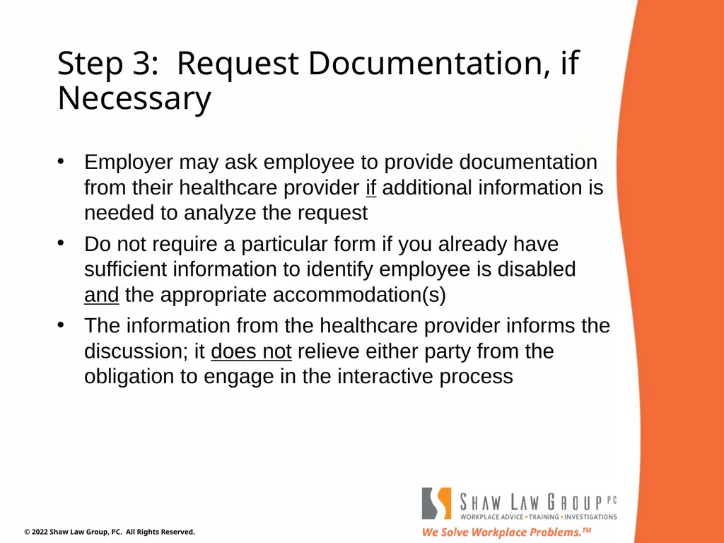 EEO 101: REASONABLE ACCOMMODATIONS Presented by: - slide 32 of 40