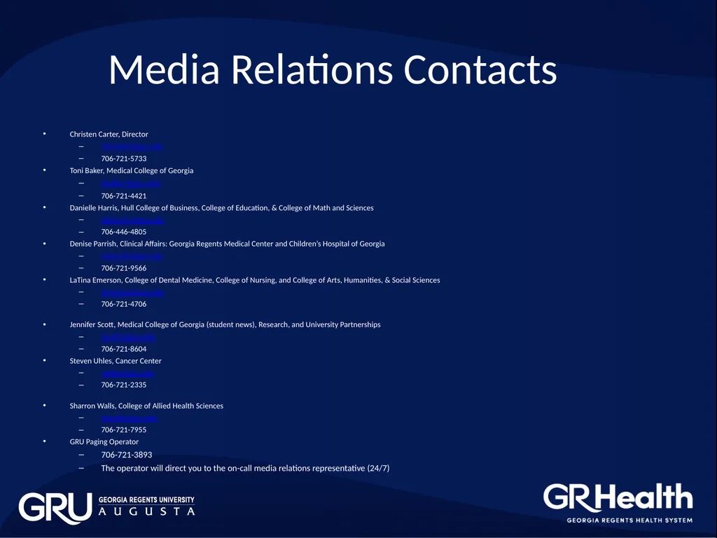 BROWN BAG WORKSHOP: MEDIA TRAINING Office of - slide 17 of 17