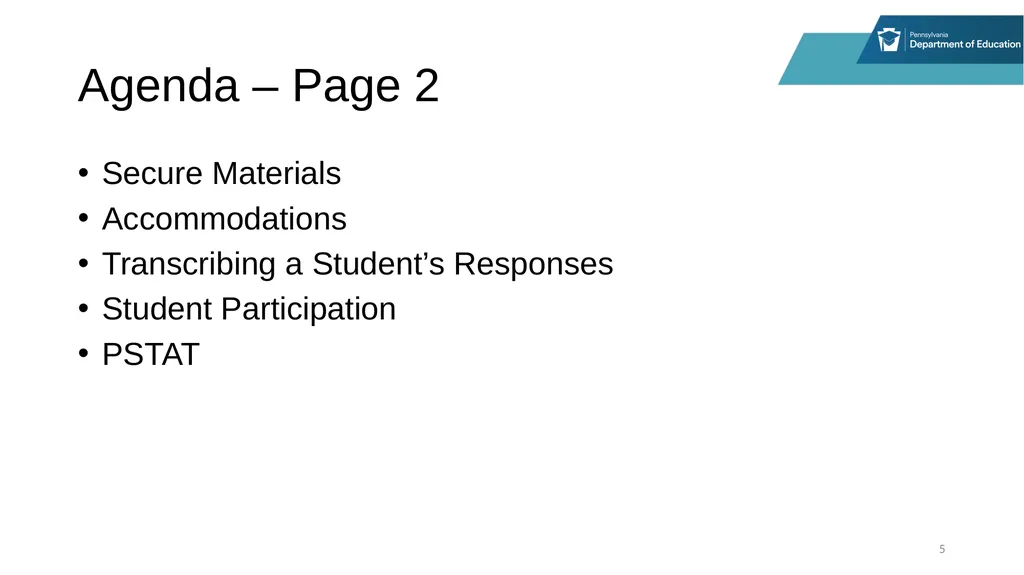 District Assessment Coordinator Training Online - slide 5 of 63