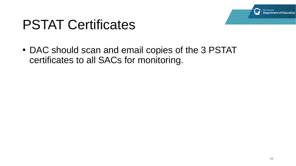District Assessment Coordinator Training Online - slide 46 of 63