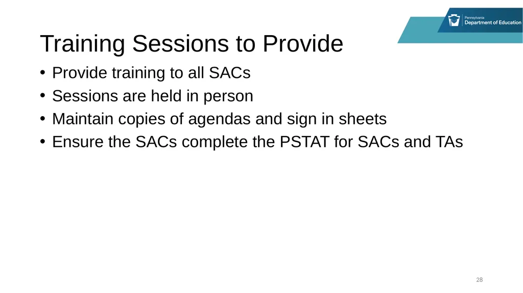 District Assessment Coordinator Training Online - slide 28 of 63
