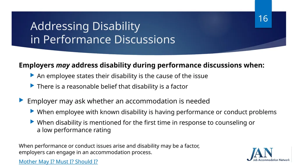 Navigating Performance Discussions and the - slide 16 of 38