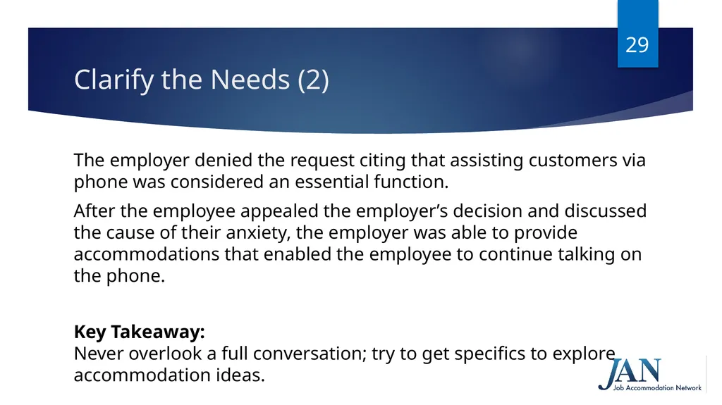 Navigating Performance Discussions and the - slide 29 of 38