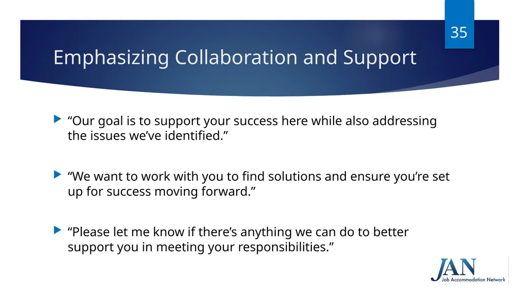 Navigating Performance Discussions and the - slide 35 of 38