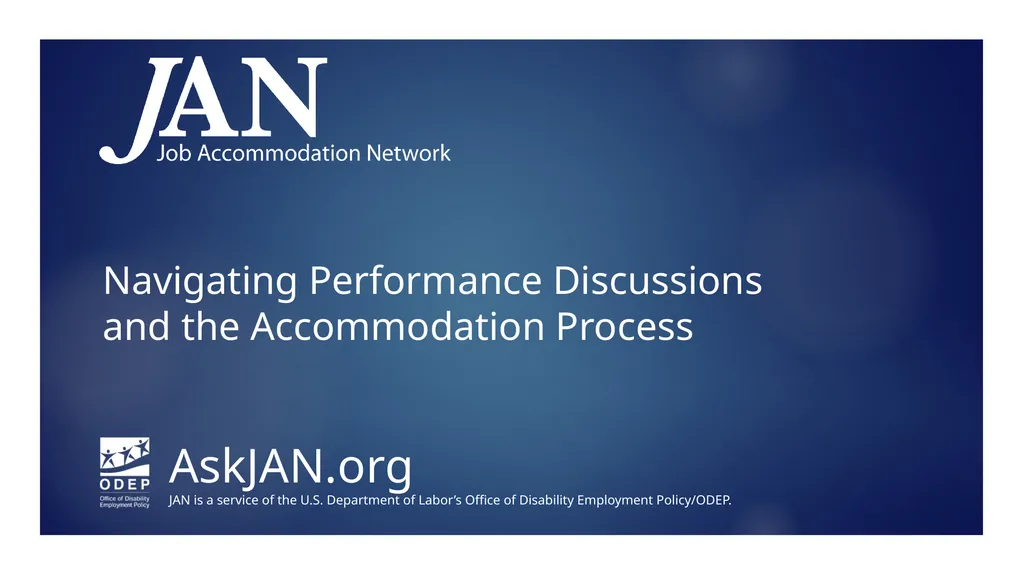 Navigating Performance Discussions and the - slide 1 of 38