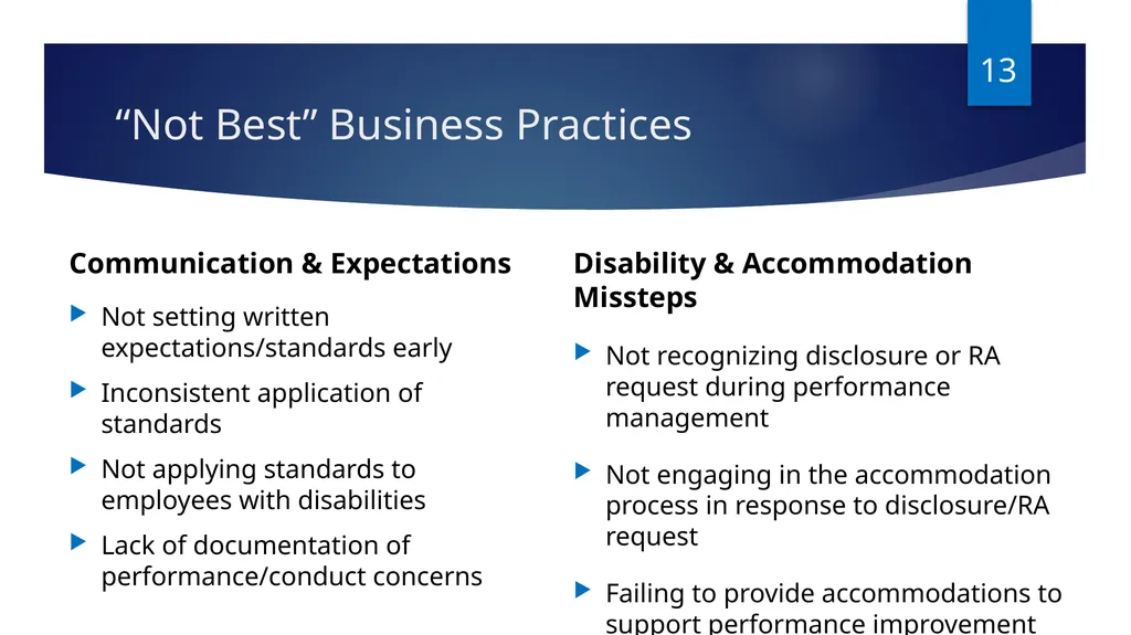 Navigating Performance Discussions and the - slide 13 of 38