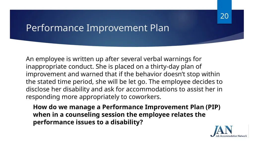 Navigating Performance Discussions and the - slide 20 of 38