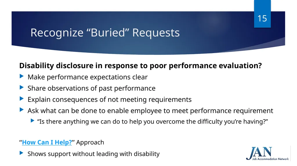 Navigating Performance Discussions and the - slide 15 of 38
