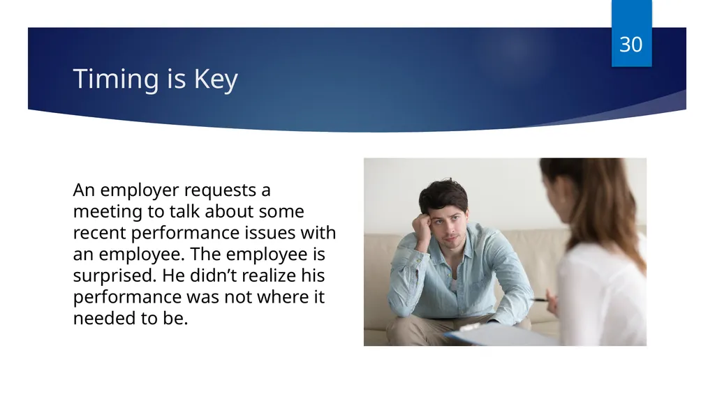 Navigating Performance Discussions and the - slide 30 of 38