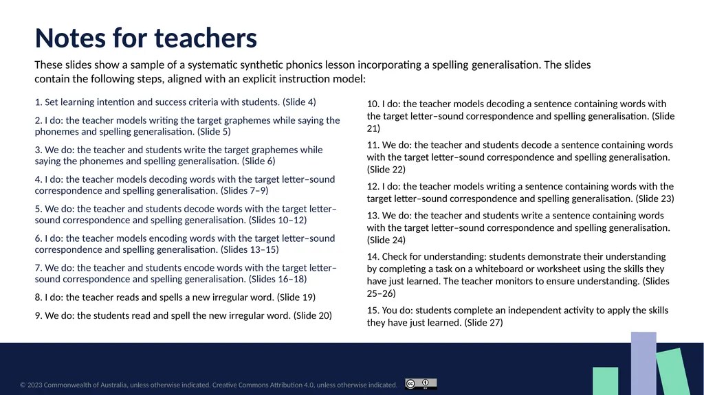 Instructions for teachers are included in the - slide 2 of 28