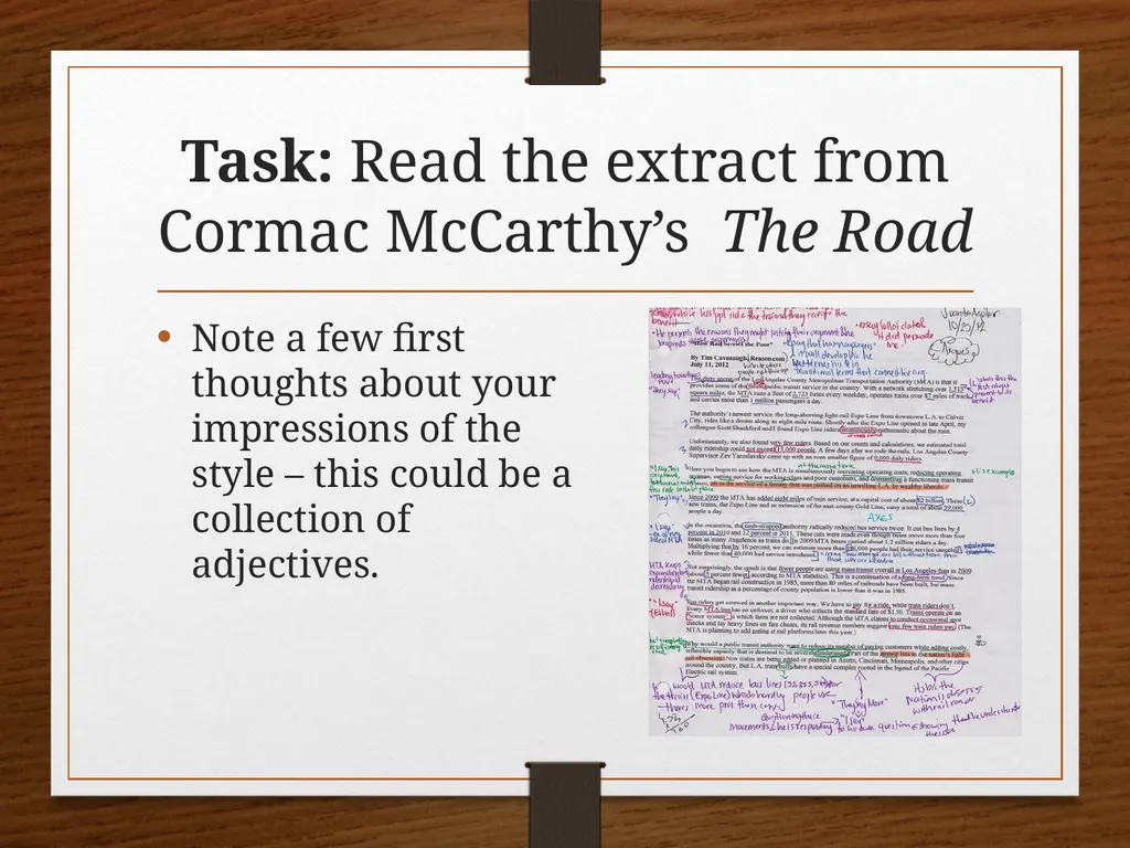 Introduction to Prose: Prose Style and Context Key - slide 4 of 8