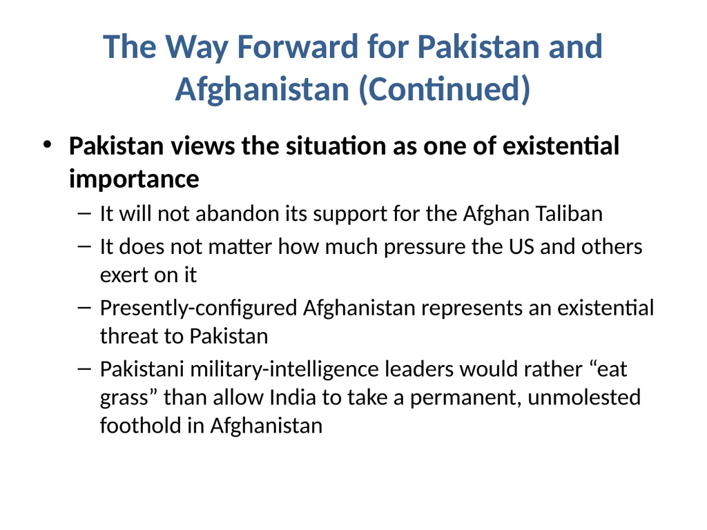 Afghanistan-Pakistan Relations: Sources and - slide 10 of 11