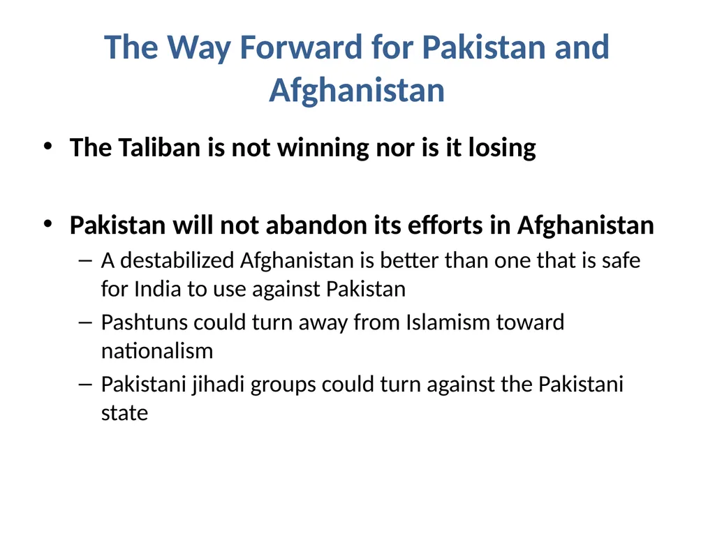 Afghanistan-Pakistan Relations: Sources and - slide 9 of 11