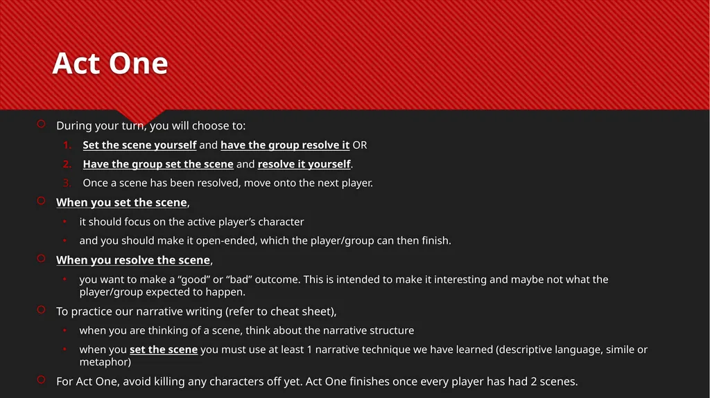 Fiasco rules Troy Williamson Get into groups of - slide 13 of 17