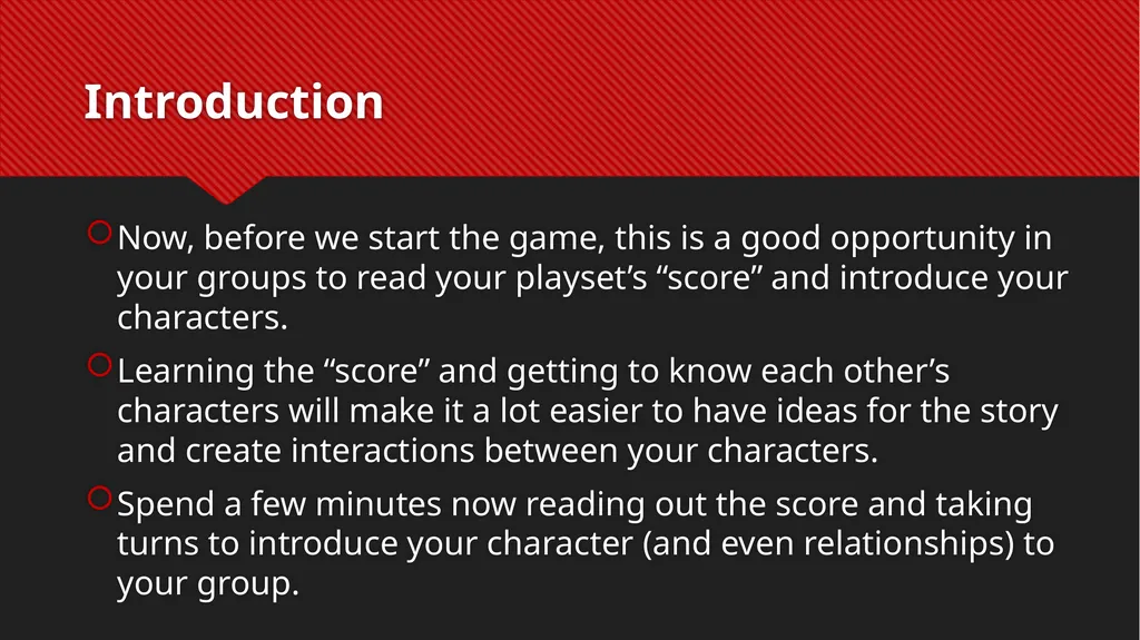 Fiasco rules Troy Williamson Get into groups of - slide 12 of 17