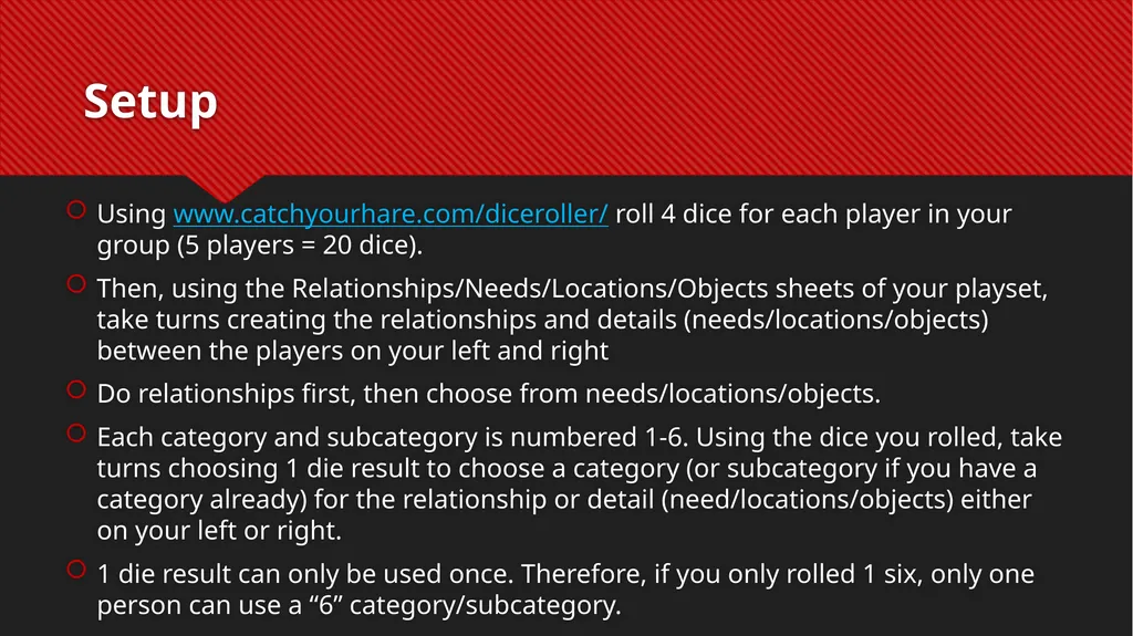 Fiasco rules Troy Williamson Get into groups of - slide 8 of 17