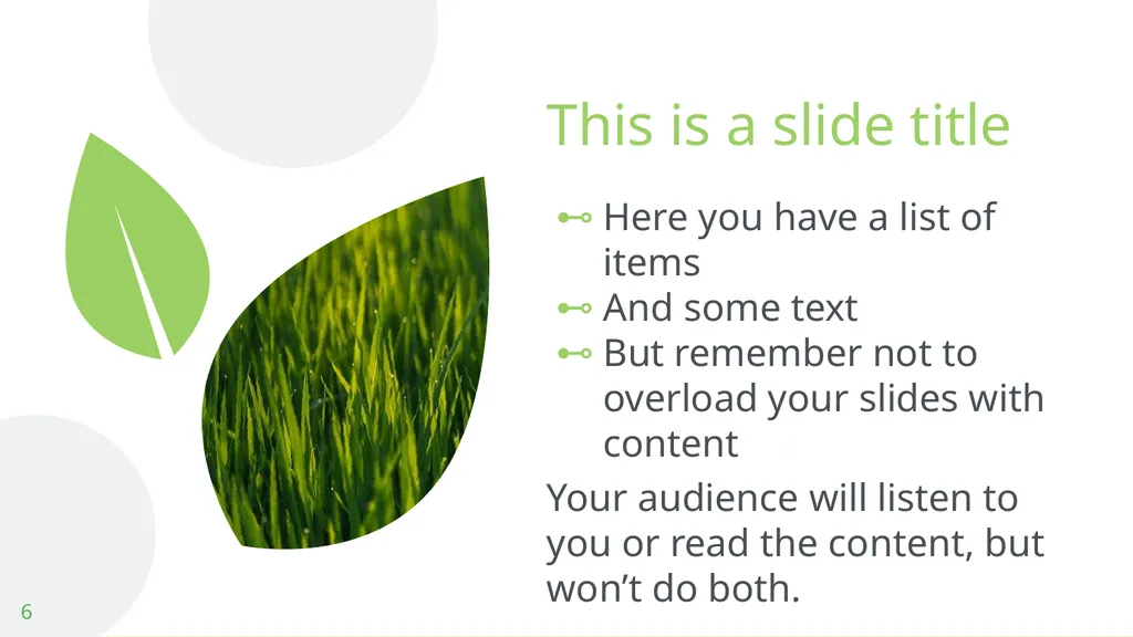 THIS IS YOUR PRESENTATION TITLE Instructions for - slide 6 of 39