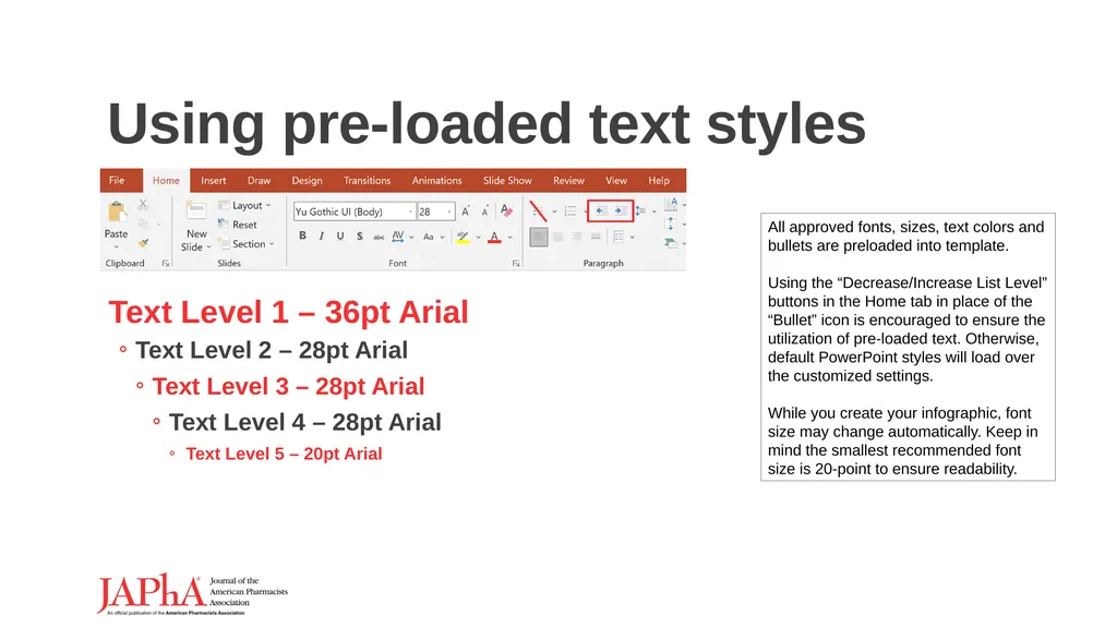 Welcome to the JAPhA Article Infographic Template - slide 3 of 19