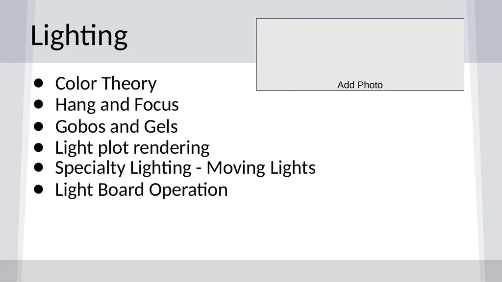 Tech Theatre Tool Kit Introduction and Slide - slide 15 of 37