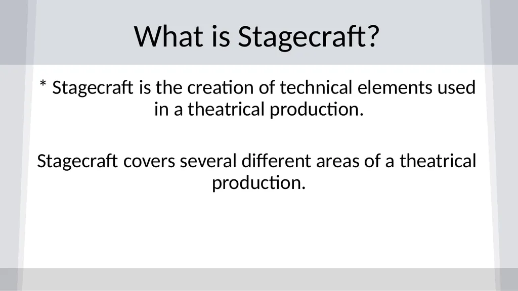 Tech Theatre Tool Kit Introduction and Slide - slide 8 of 37