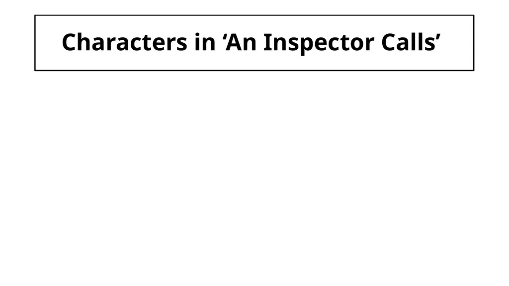 An Inspector Calls Key Content List: Context Stage - slide 11 of 41