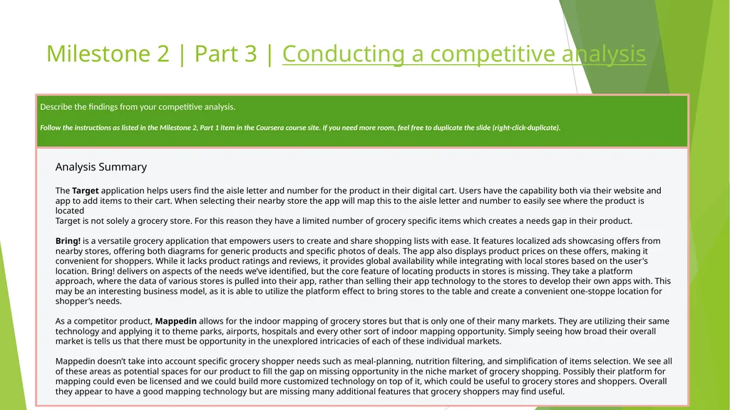 Capstone Project: Grocery Shopping Assistant - slide 7 of 15