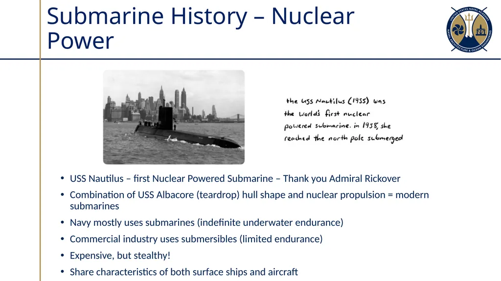 Submarine Types & Construction Sections 10.1-10.2 - slide 11 of 30