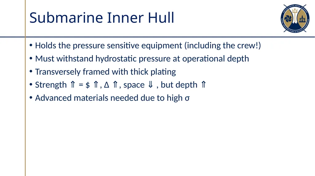 Submarine Types & Construction Sections 10.1-10.2 - slide 24 of 30
