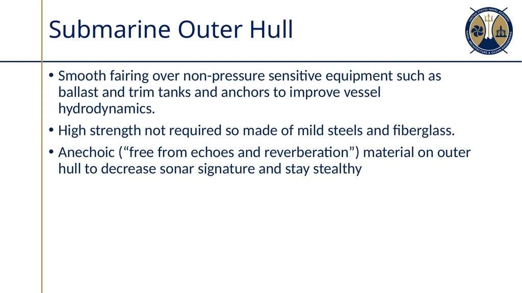 Submarine Types & Construction Sections 10.1-10.2 - slide 25 of 30