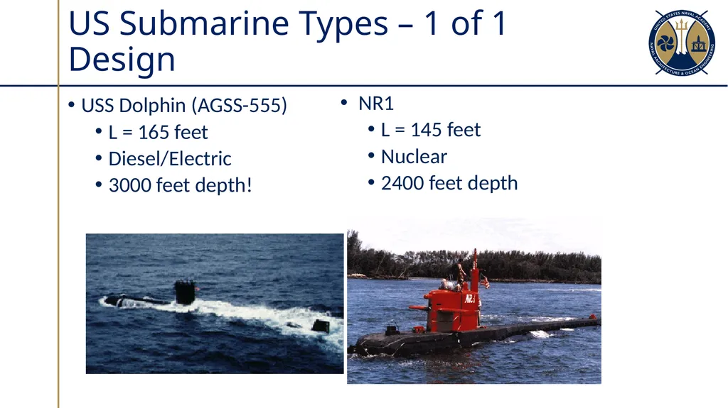 Submarine Types & Construction Sections 10.1-10.2 - slide 21 of 30