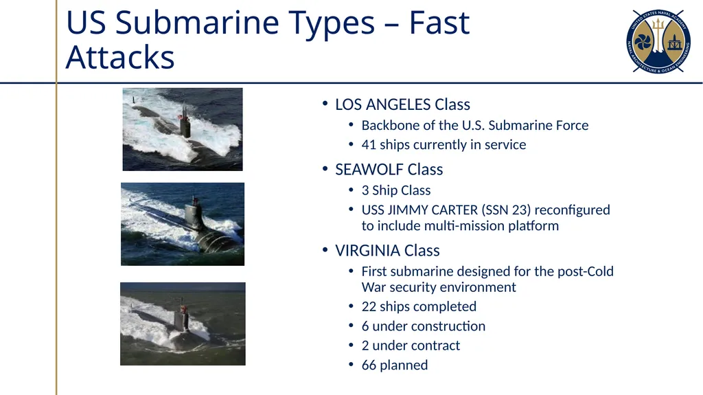 Submarine Types & Construction Sections 10.1-10.2 - slide 16 of 30